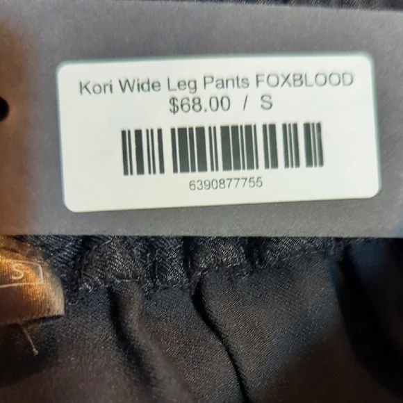 NWT Foxblood Kori Wide Leg Pants - Picture 5 of 5